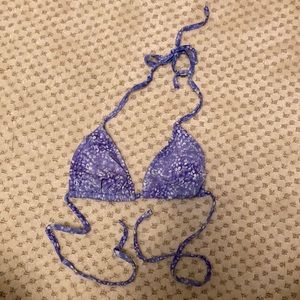 Purple triangle bikini top!